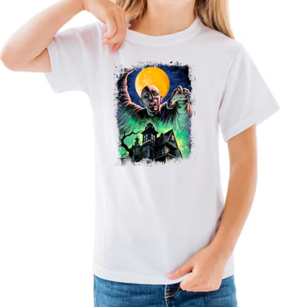 Camiseta Infanto Juvenil Nostalgia Nosferatu Pintura - Imagem 3