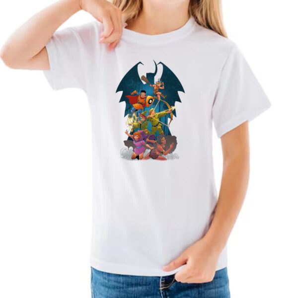 Camiseta Infanto Juvenil Nostalgia caverna do dragao - Imagem 3