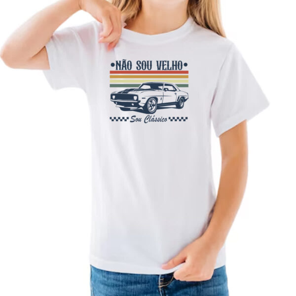 Camiseta Infanto Juvenil Nao sou velho sou classico - Imagem 3