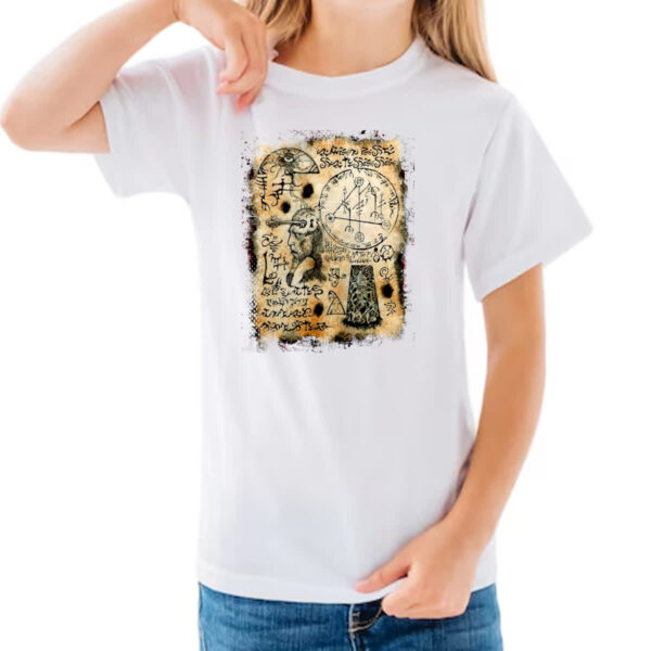 Camiseta Infanto Juvenil Necronomicon Fragmento Yog Sothoth - Imagem 3