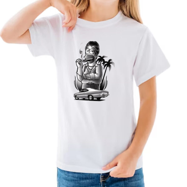 Camiseta Infanto Juvenil Opala Hommer Simpson - Imagem 3