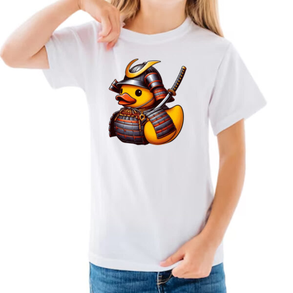 Camiseta Infanto Juvenil Patinho de borracha Samurai - Imagem 3