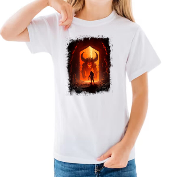 Camiseta Infanto Juvenil Portal do inferno 1 - Imagem 3