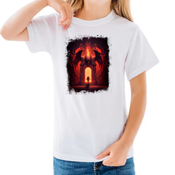 Camiseta Infanto Juvenil Portal do inferno 5 - Imagem 3