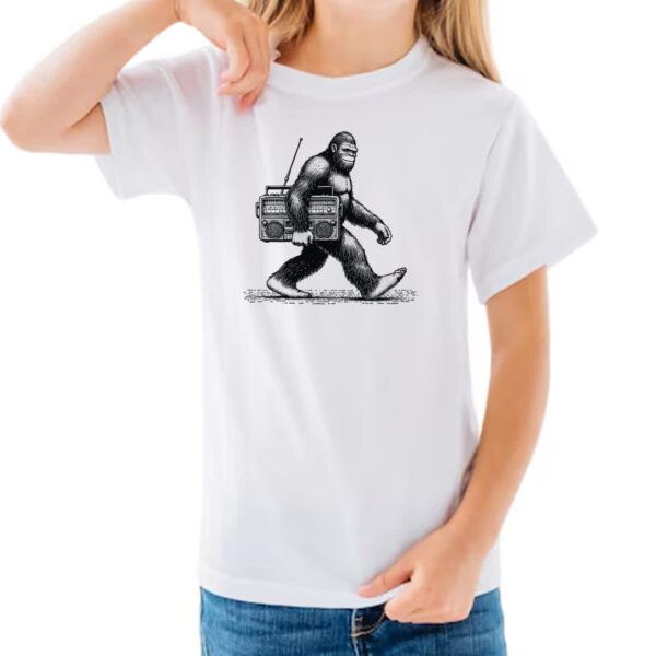 Camiseta Infanto Juvenil Pe grande radio vintage - Imagem 3