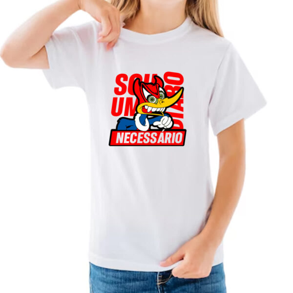 Camiseta Infanto Juvenil Pica Pau - Sou um diabo necessario - Imagem 3