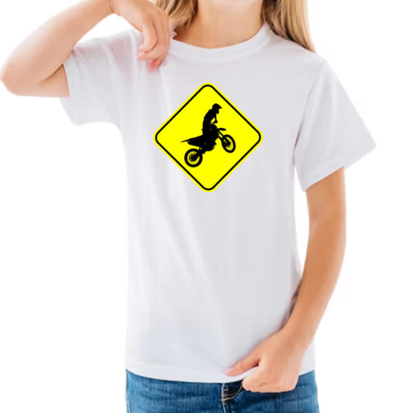 Camiseta Infanto Juvenil Placa Motocross - Imagem 3