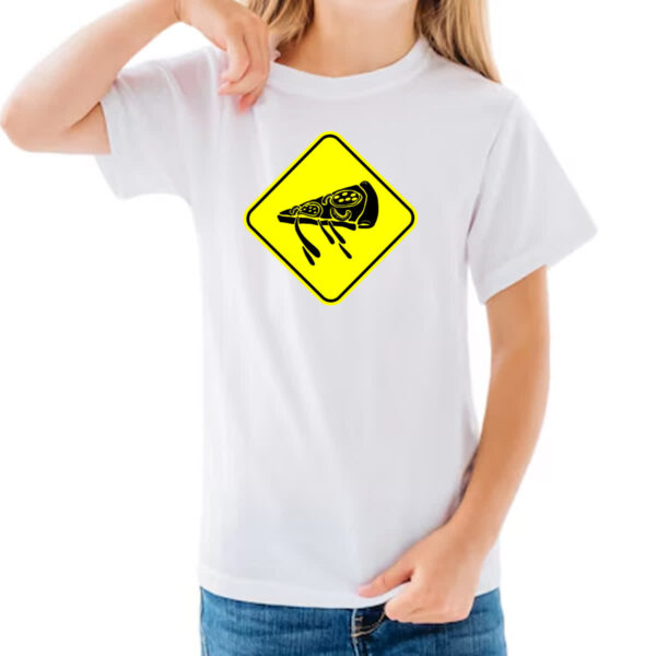 Camiseta Infanto Juvenil Placa pizza - Imagem 3