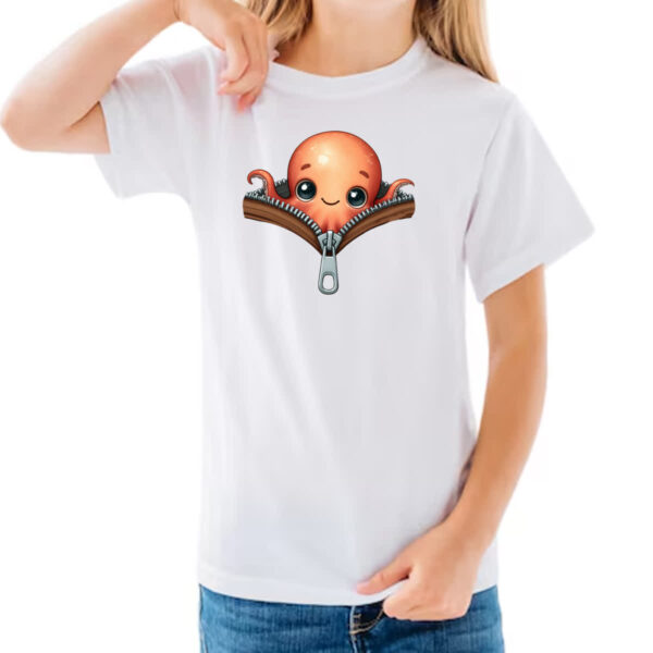 Camiseta Infanto Juvenil Polvo no ziper - Imagem 3