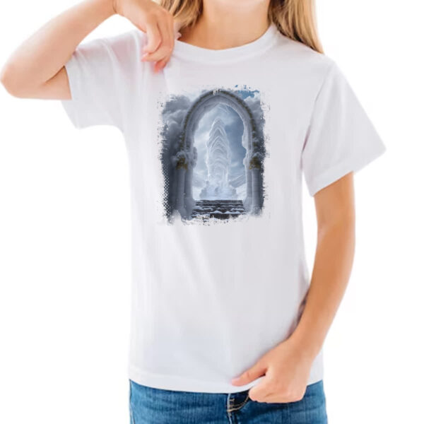 Camiseta Infanto Juvenil Portal do reino celestial - Imagem 3