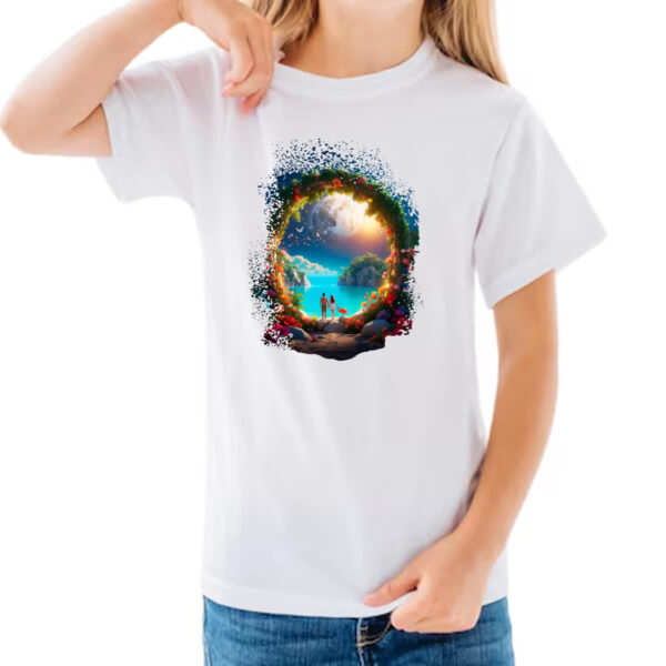 Camiseta Infanto Juvenil Portal para o paraiso - Imagem 3