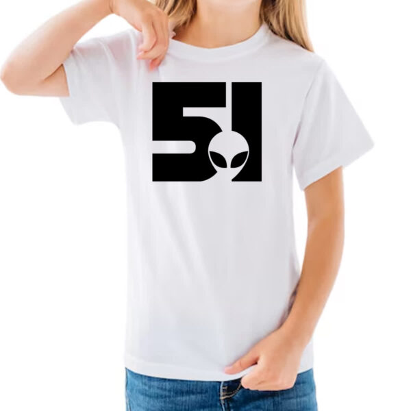 Camiseta Infanto Juvenil Area 51 Logo ET - Imagem 3