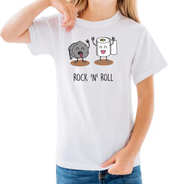 Camiseta Infanto Juvenil Rock and Roll - Imagem 3