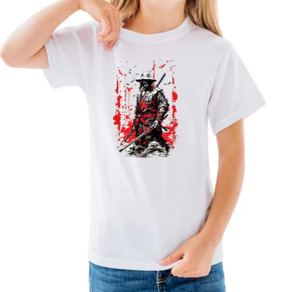 Camiseta Infanto Juvenil Ronin comic book style - Imagem 3