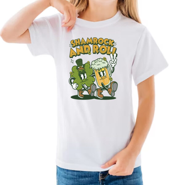 Camiseta Infanto Juvenil Shamrock and Roll - Imagem 3