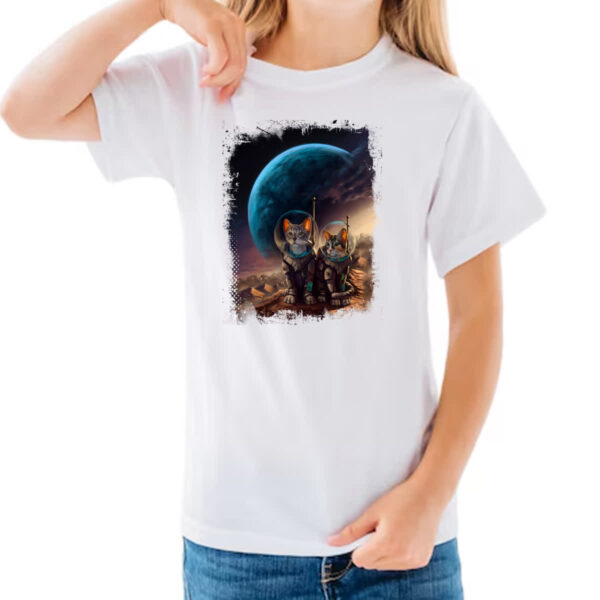 Camiseta Infanto Juvenil Spacekittens - Imagem 3