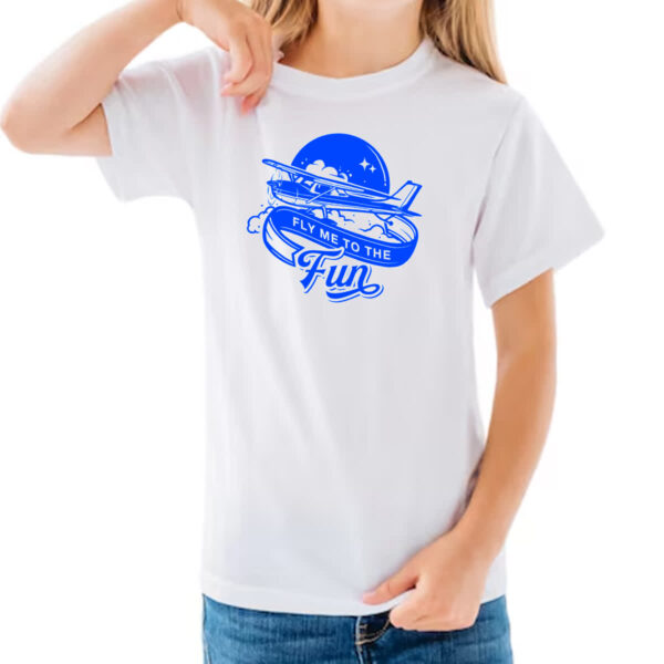 Camiseta Infanto Juvenil Aviao fly me to the fun - Imagem 3