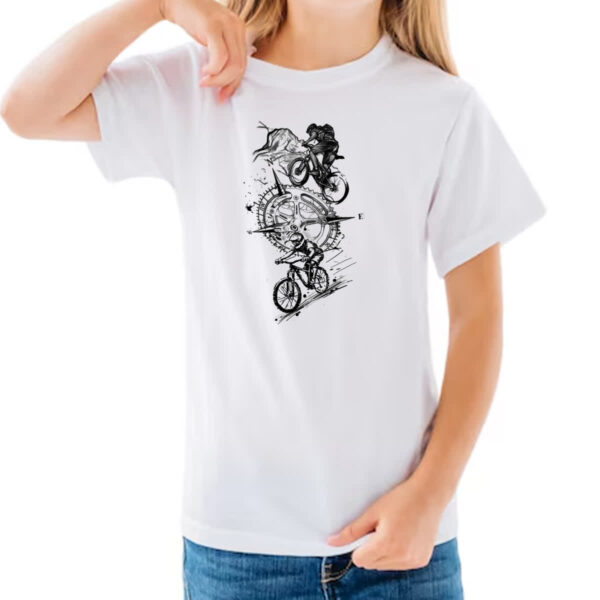 Camiseta Infanto Juvenil Bicicros espirito de aventura grafite - Image 3