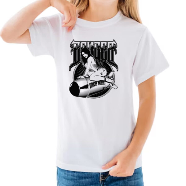 Camiseta Infanto Juvenil Bomber drop me - Imagem 3