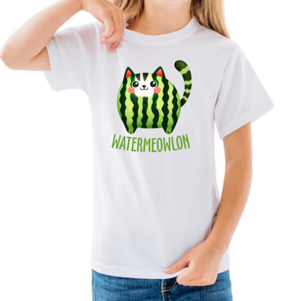 Camiseta Infanto Juvenil Watermeowlon - Imagem 3