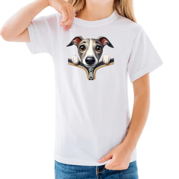 Camiseta Infanto Juvenil Whippet no Ziper - Imagem 3