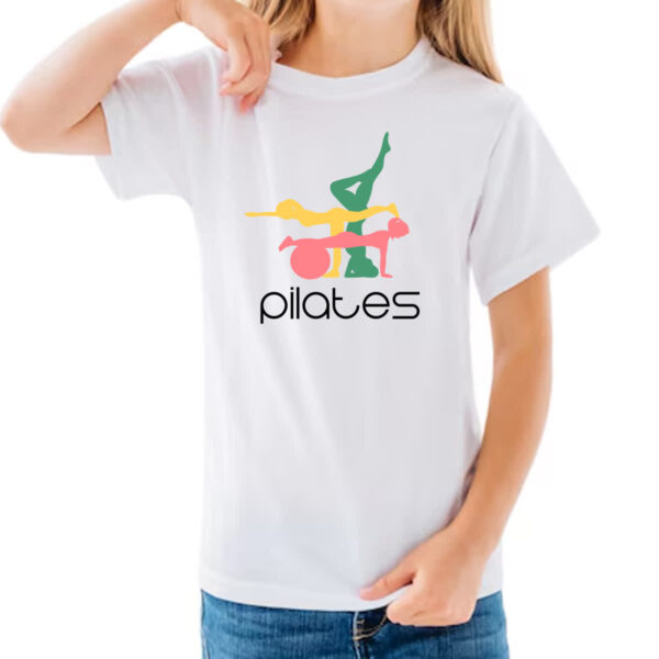 Camiseta Infanto Juvenil Academia fitnes pilates - Imagem 3