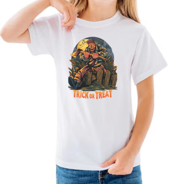 Camiseta Infanto Juvenil Halloween Trick or Treat - Imagem 3