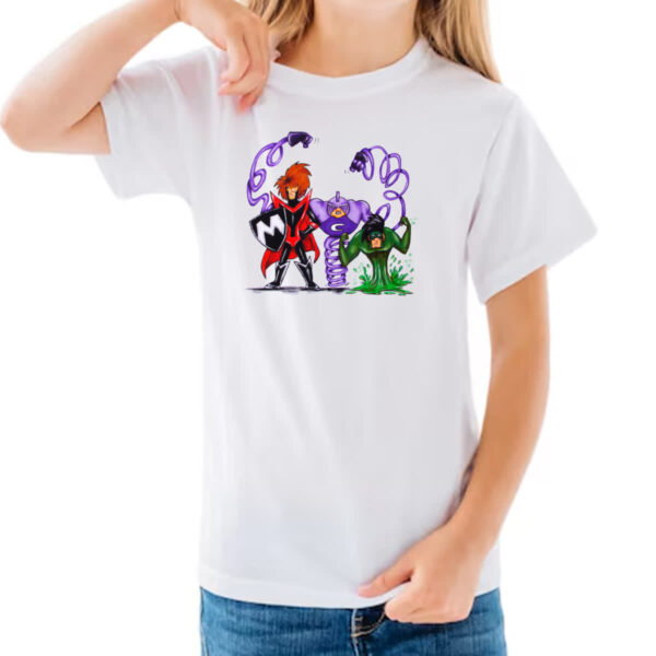 Camiseta Infanto Juvenil Hanna Barbera Os Impossiveis pintura a guache - Imagem 3