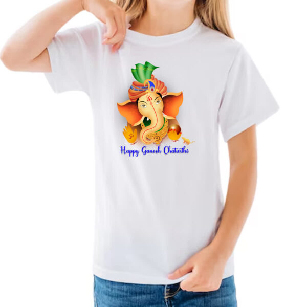 Camiseta Infanto Juvenil Happy Ganesh Chaturthi - Imagem 3