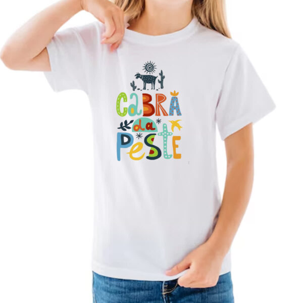 Camiseta Infanto Juvenil Cabra da peste elementos nordestinos - Imagem 3