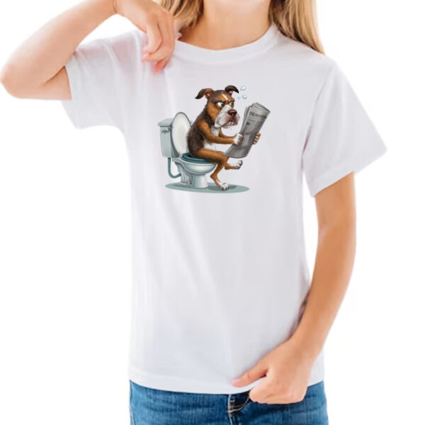 Camiseta Infanto Juvenil Cachorro na sala de forca - Imagem 3
