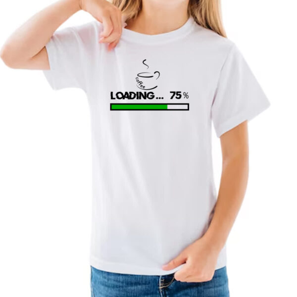 Camiseta Infanto Juvenil Cafe carregando - Imagem 3