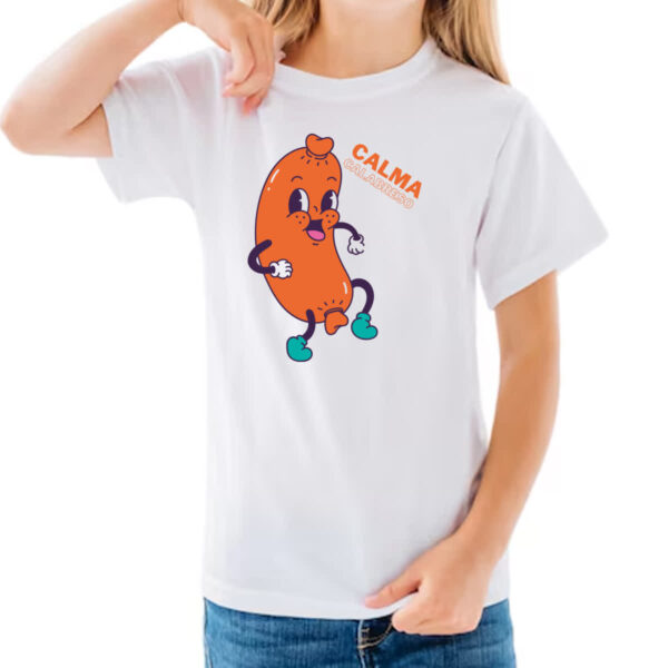 Camiseta Infanto Juvenil Calma calabreso - Imagem 3