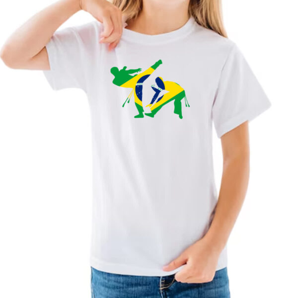 Camiseta Infanto Juvenil Capoeira luta Brasil - Imagem 3