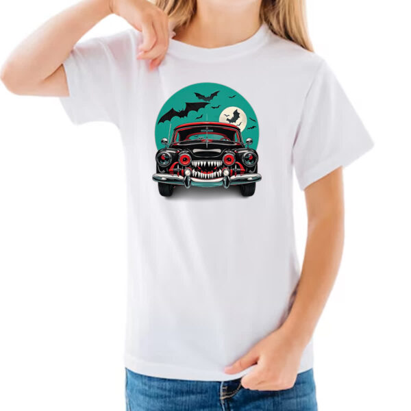 Camiseta Infanto Juvenil Carro monstro - Imagem 3