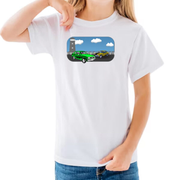 Camiseta Infanto Juvenil Chevette geracoes pintura - Imagem 3