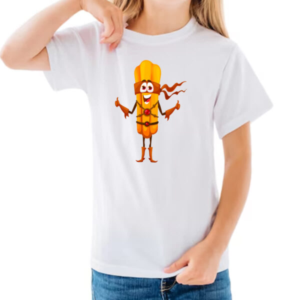Camiseta Infanto Juvenil Churros Super Heroi - Imagem 3