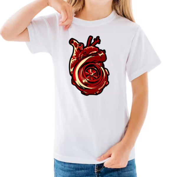 Camiseta Infanto Juvenil Coracao turbinado - Imagem 3