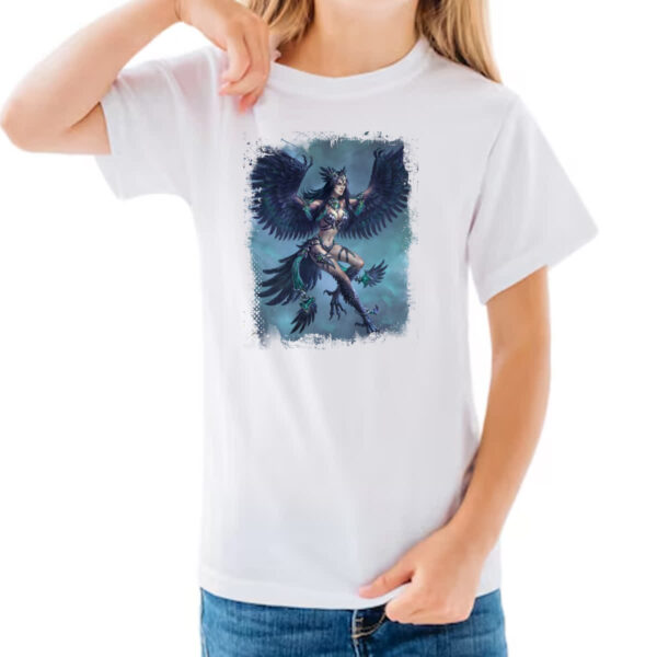Camiseta Infanto Juvenil Criatura Mitologica Harpia 02 - Imagem 3