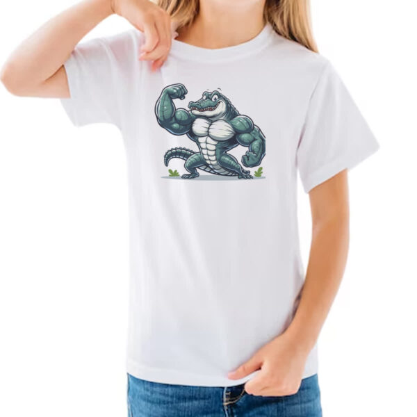 Camiseta Infanto Juvenil Crocodilo maromba - Imagem 3