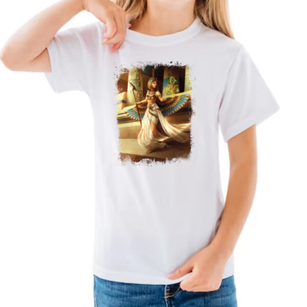 Camiseta Infanto Juvenil Deusa Isis Ilustracao - Imagem 3
