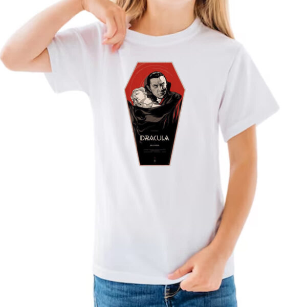 Camiseta Infanto Juvenil Dracula Retro Bela Lugosi - Imagem 3
