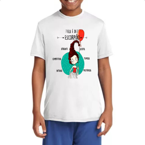 Camiseta Infanto Juvenil Ela e de Escorpiao - Imagem 4