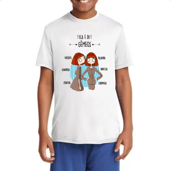 Camiseta Infanto Juvenil Ela e de Gemeos - Imagem 4