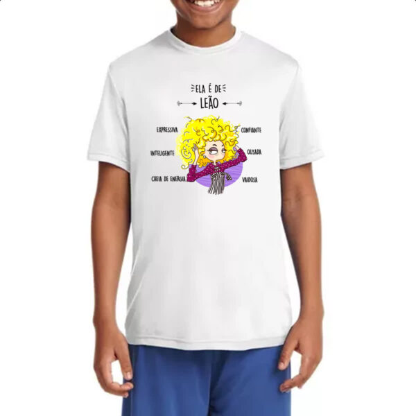Camiseta Infanto Juvenil Ela e de Leao - Imagem 4