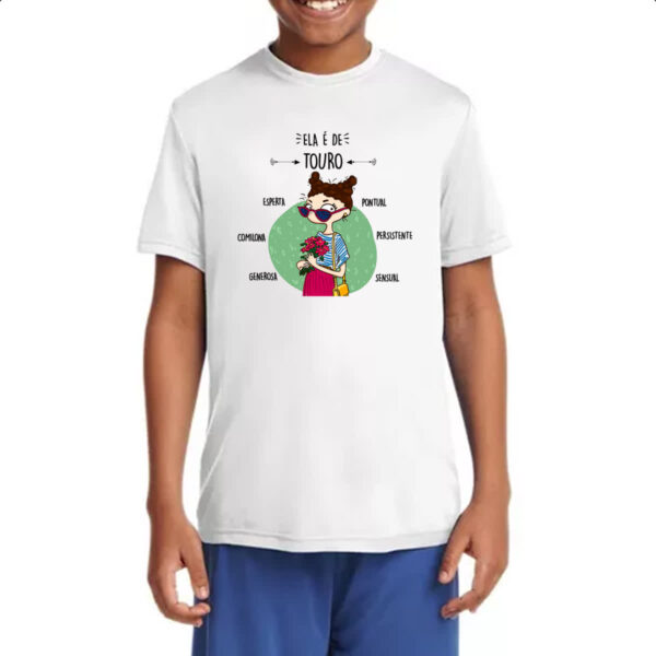 Camiseta Infanto Juvenil Ela e de Touro - Imagem 4