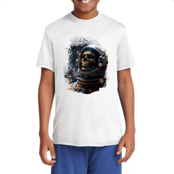 Camiseta Infanto Juvenil Esqueleto astronauta - Imagem 4
