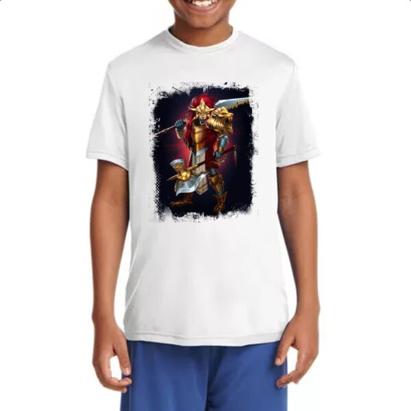 Camiseta Infanto Juvenil Empires and Puzzles Heroi Aruna Traje - Imagem 4