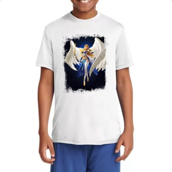 Camiseta Infanto Juvenil Empires and Puzzles Heroi Atena - Imagem 4