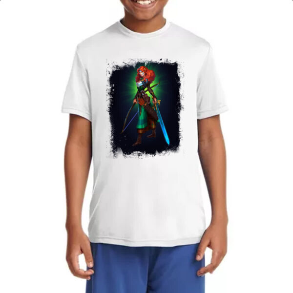 Camiseta Infanto Juvenil Empires and Puzzles Heroi Evelyn - Imagem 4